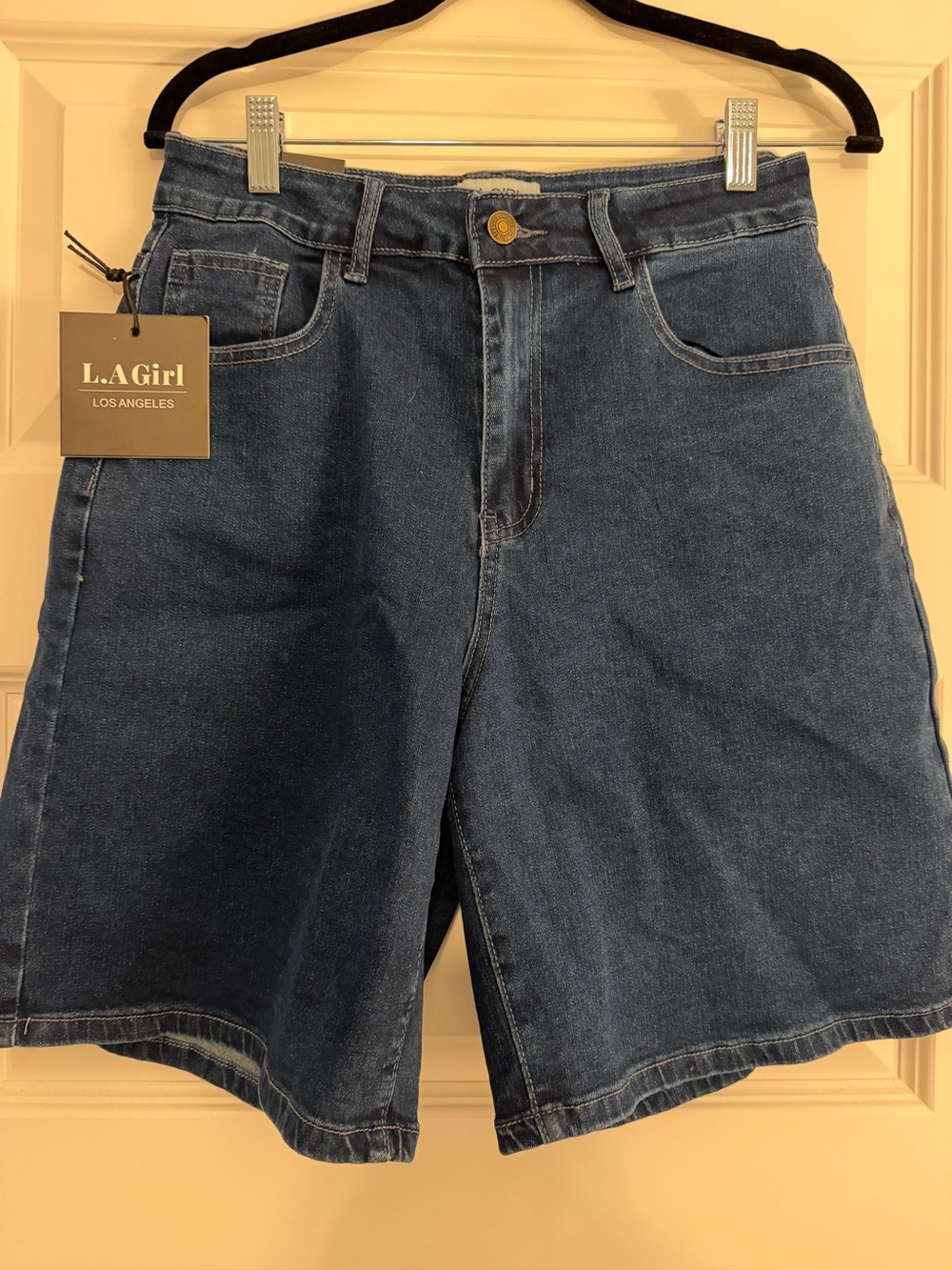 Women’s Dark Blue Denim Shorts
